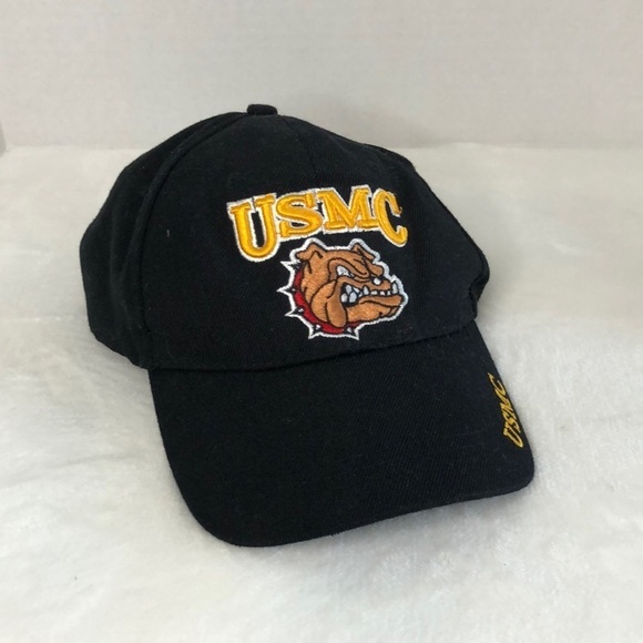 United States Marine Corps Men's One Size Cotton Fabric Cap Embroidered Logo - Picture 1 of 8